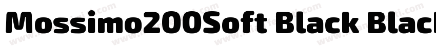 Mossimo200Soft Black Black字体转换